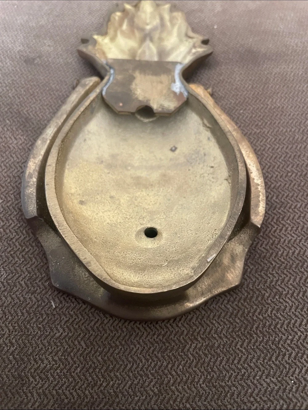 Welcome Pineapple Door Knocker - Antique Brass